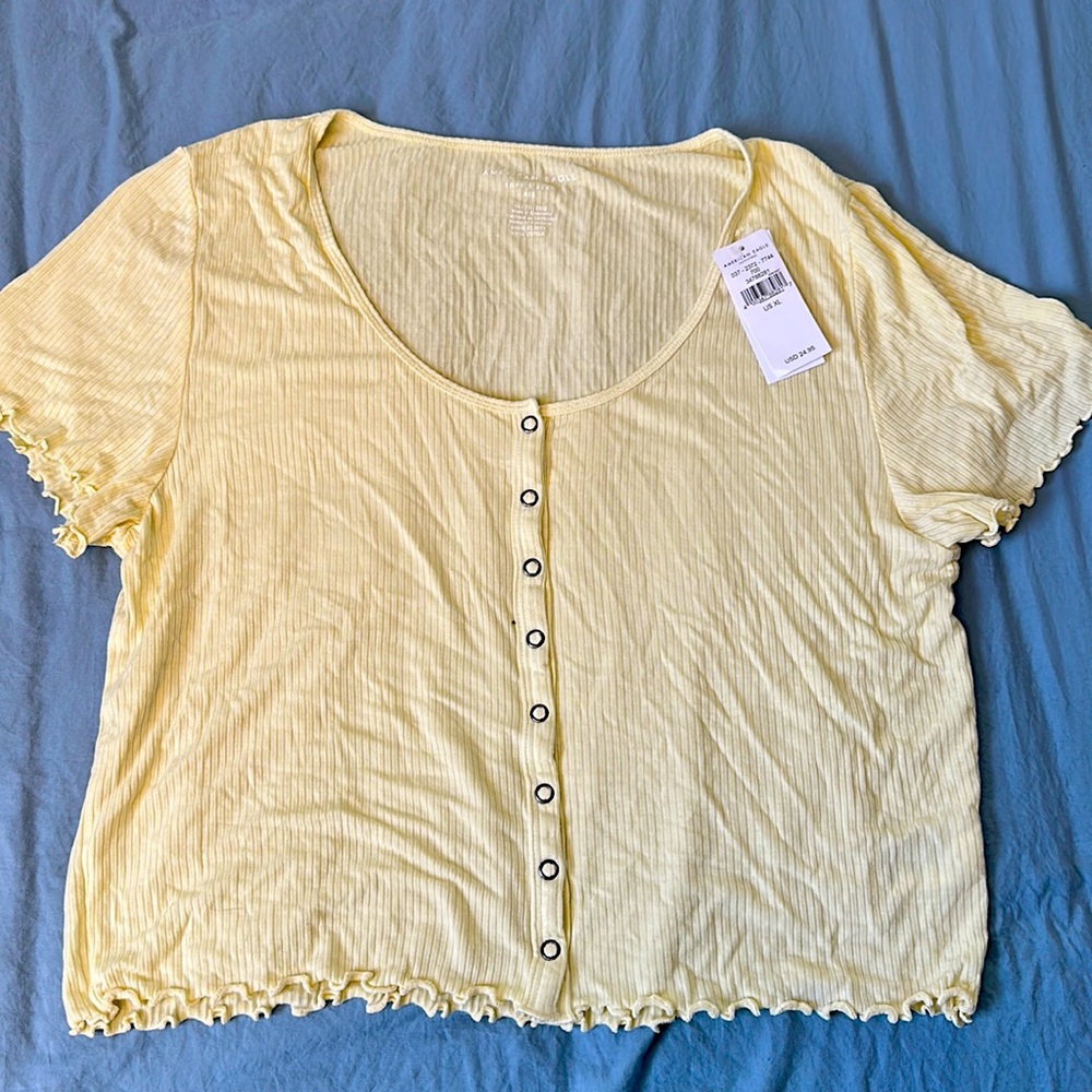 American Eagle Soft & Sexy cropped tee
